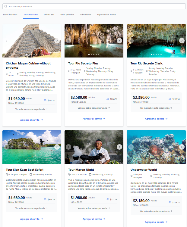 Plataforma de reservación de tours